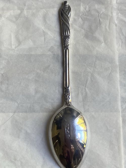 Set of 6 Vintage Silver Plated Apostle Tea Spoons In Original Case — image 3