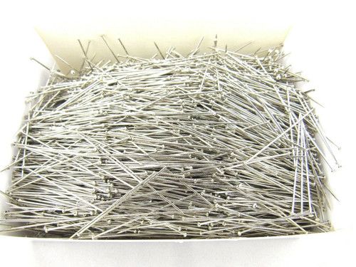 Steel Sewing Pins - 37mm Extra Fine Hardened & Tempered Nickel Plated Steel 500g