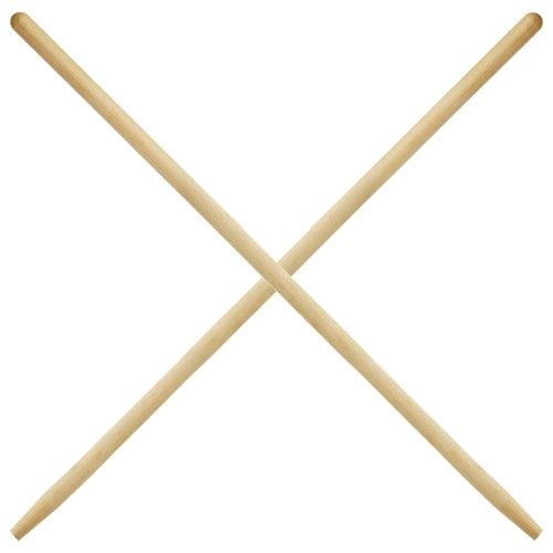 115 cm / 45 in Long Wooden Handle Shaft Replacement for Rake, Hoe, Broom or Mop