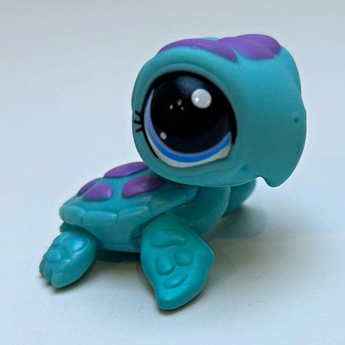 Littlest Pet Shop LPS 7pc Animal Figure Lot w/ Carry Case complete in bag