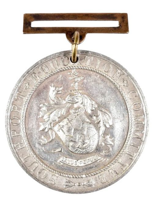 Antique Old The Southport Education Committee 1913 School Attendance Award Medal