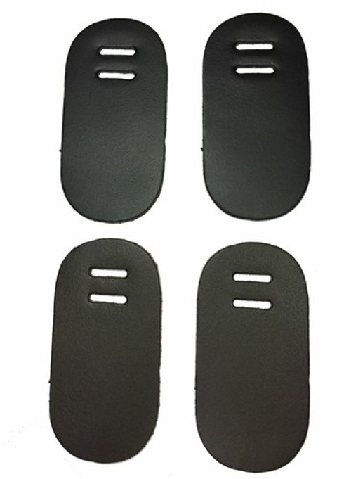 Genuine Kent And Masters Saddle Leather Buckle Guards 1 Pair Brown Or Black DIY