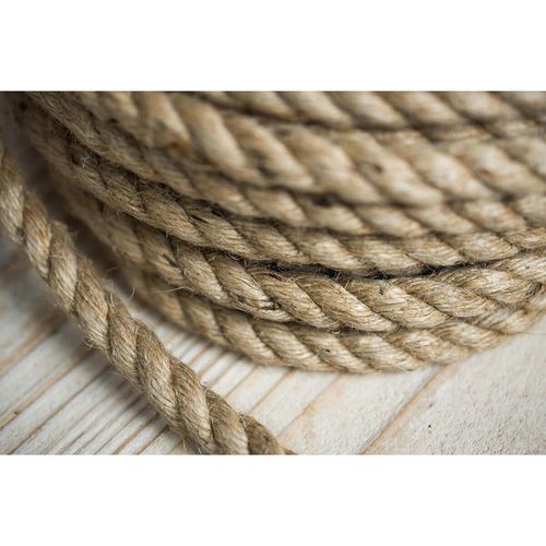 100% Natural Jute Hessian Rope Cord Braided Twisted Boating Sash Garden Decking — image 5