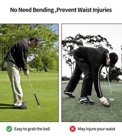Golf Ball Pick Up Retriever Grabber Claw Sucker Tool For Putter Grip Practical — image 9