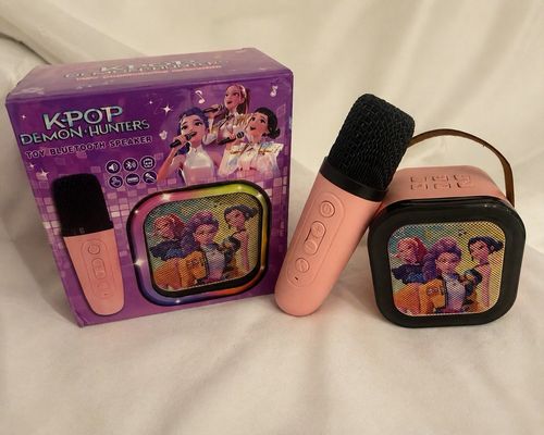 Kpoopp Kids Mini Karaoke Machine,Bluetooth ,lightup post next Day — image 2