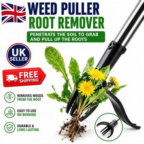 Manual Stand Up Weeder Puller Weed Claw Grass Root Remover Killer Garden Tool