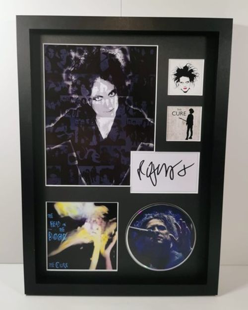The Cure FRAMED Picture Disc Album & Robert Smith Autograph Display UNIQUE!