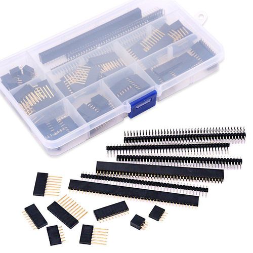 112Pcs 2.54mm Male and Female Pin Header Connector Assortment Kit, 100pcs Shield — image 7