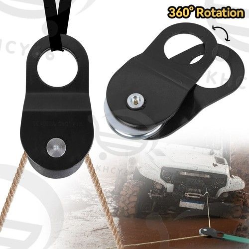 Heavy Duty 4 8 10 Ton Tonne Snatch Block Pulley Capacity Recovery Winch Pulley