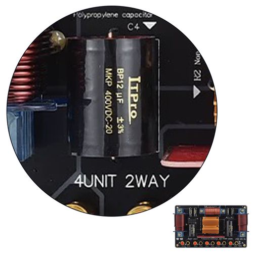 2000W 2 Way 4 Unit Dual Tweeter Speaker Frequency Divider Crossover Filter — image 3