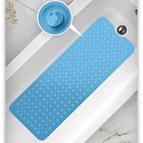 Non Slip Bath Mat Extra Large Shower Mat Bathtub Anti-Mold Rubber Strong Suction