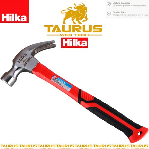 20oz HILKA PRO Claw Hammer Fibre Glass Shaft DIY Ergonomic Soft Grip UK FREE P&P — image 2