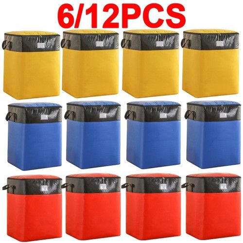 6/12Pack 180L Moving Bags, Heavy Duty Storage Totes, Waterproof Packing Bags UK