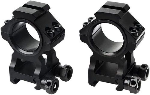 2PCS Scope Mount Ring High Profile 1''/30mm Ring for 20mm Picatinny Rail