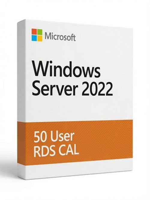 Windows Server 2022 Remote Desktop License - 50 Users RDS CALs