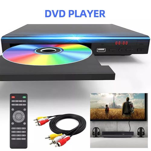 2025 DVD Player All Region Free DVD CD Disc Player AV Output USB Remote Control — image 4