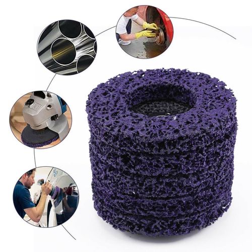5 Pcs 4'' 100mm Poly Strip Disc Wheel Paint Rust Removal Clean For Angle Grinder — image 3