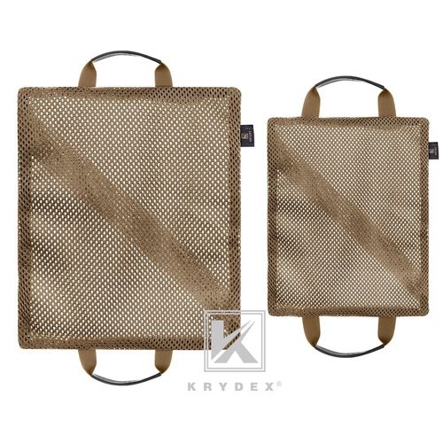 KRYDEX Tactical Mesh Pouch Set Modular Storage Organizer Pockets Coyote Brown — image 3
