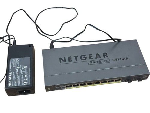 Netgear ProSafe GS110TP Ethernet Switch 8 Port Gigabit PoE Smart