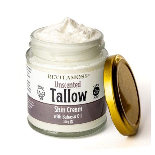 Whipped Tallow Cream - Halal Tallow Moisturiser For Dry Skin/Eczema (200g) 