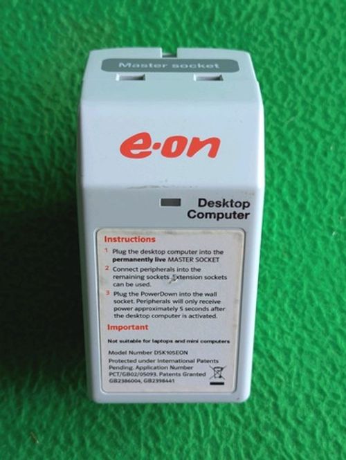 Eon Power Down adaptor powerdown Plug  PC lighting etc auto power switch off