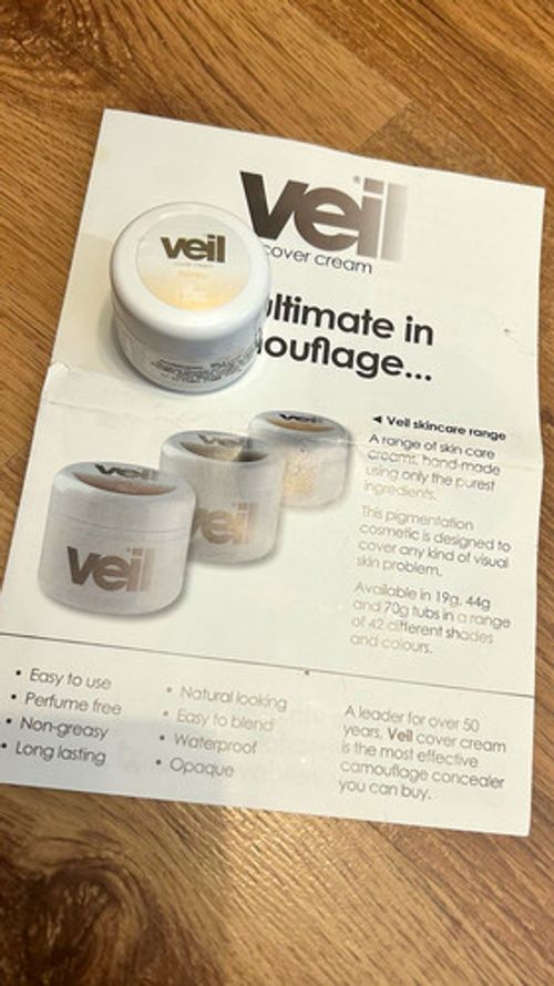 Veil Cover Cream Concealer, Cream Formulation, Shade Honey, Waterproof