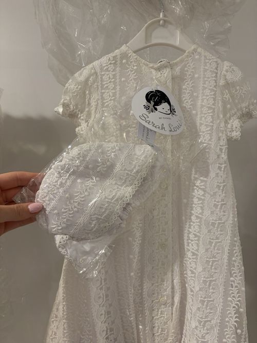 White Lace Christening Gown  3 Months Brand New With Tags Christening Baby Gown — image 5