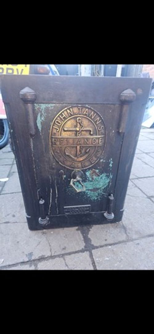 Vintage Industrial Safe  John Tann John tanns Reliance Original  safe  With Key