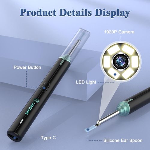 Ear Wax Removal Kit Ear Camera1080P High-Definition Earwax Cleaner ,App Control — image 2