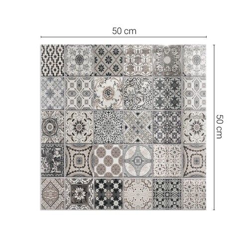 Glass Hearth Plate for Wood Stove Decorative Tile Patterns Square Rectangular