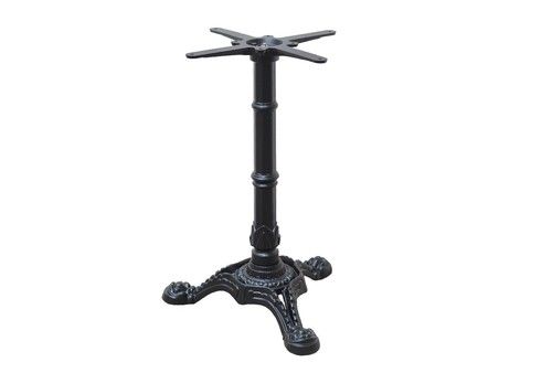 black premium cast iron table base dining restaurant cafe pub three leg - ornate