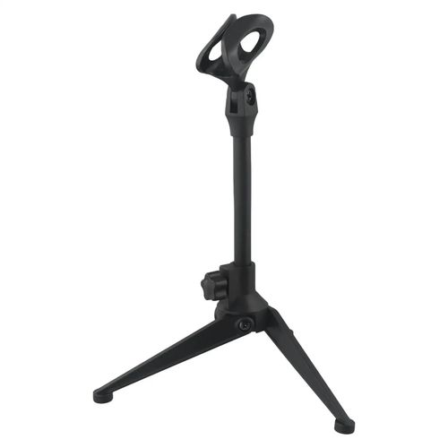 Microphone Desk Adjustable Stand Tripod Desk Top Clip Holder Foldable Table Mic — image 7