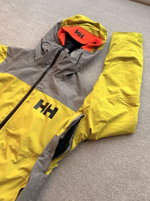 Helly Hansen ULLR Helly Tech Hooded Insulated RECCO Ski Jacket Yellow M — image 7