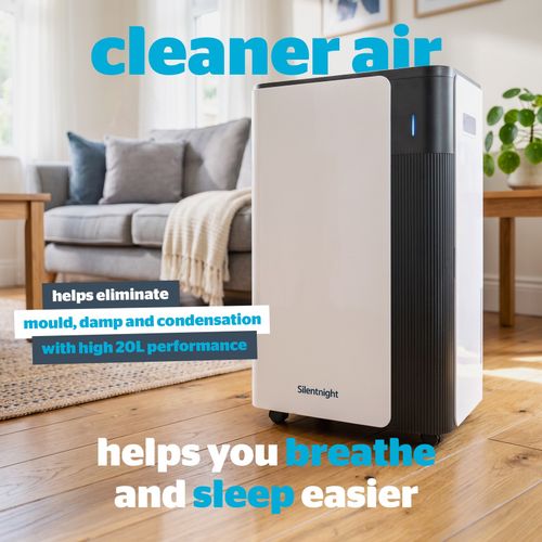 Silentnight Airmax 2000 Dehumidifier 20L 4.3L Humidity Control Laundry Drying — image 2