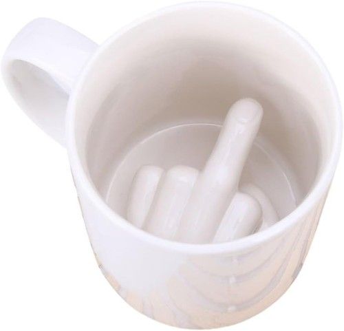Middle Finger Mug Funny Gift and Hilarious Novelty Gift for That Special Someone