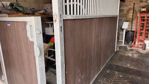 IAE Horse Stable Front Stall with Half Door, Galvanised Frame, Composite Panels — image 6