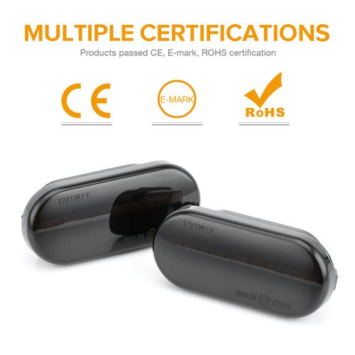 SMOKED DYNAMIC FLOWING SEQUENTIAL LED SIDE REPEATERS INDICATORS LIGHT For VW T5~ — image 5