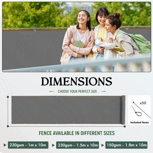 Garden Privacy Screen Fence Netting 95% UV Shades Windbreak Mesh Outdoor Balcony