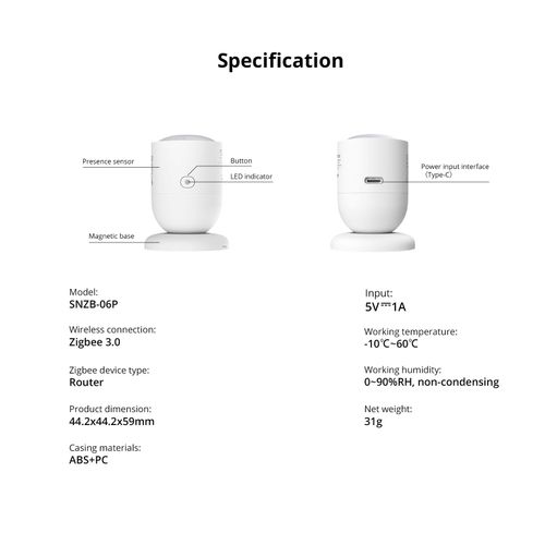3 x SONOFF Zigbee Presence Sensor Microwave Radar Human Motion Sensor Smart Home — image 16