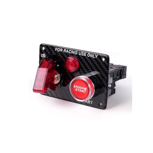 Ignition Push Button Engine Start Starter Switch Car Boat Racing Panel 12/24V — image 1