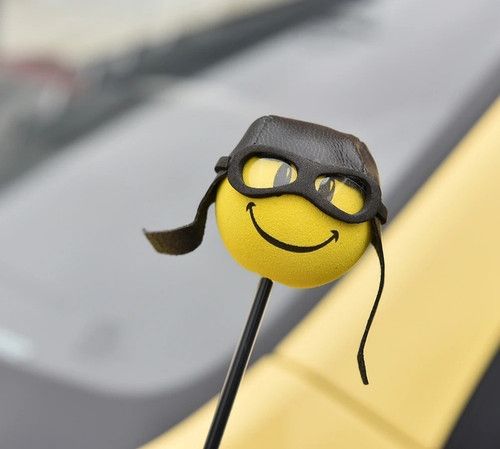 Emoji Racer - Antenna Foam Aerial Topper , Car Enthusiast Gift , Boy Racer Gift