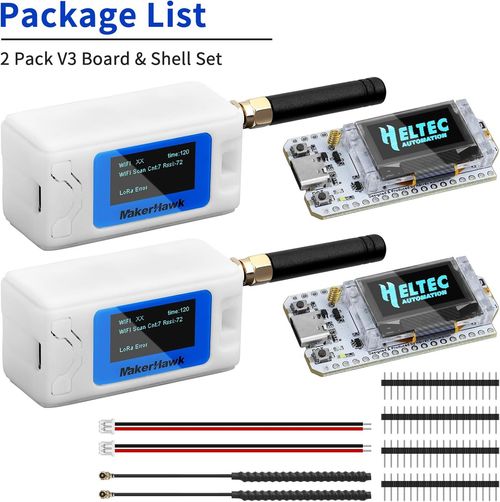 2X ESP32 LoRa V3 Development Board+868MHz IPEX Antenna+Heltec Meshtastic Case UK — image 10