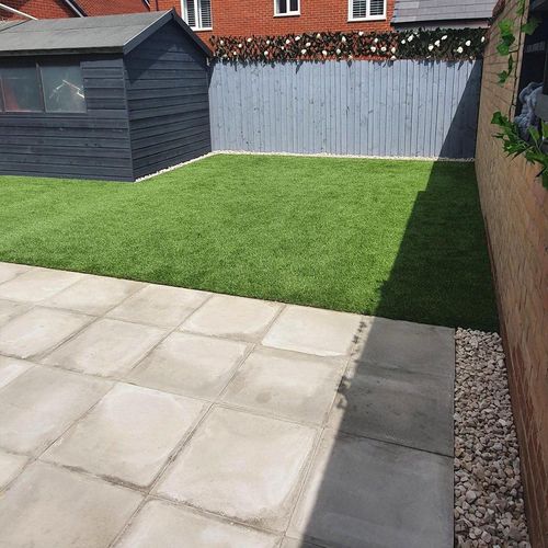 30mm Artificial Grass 1m x 1m Roll, Realistic Pet-Friendly Fake Grass Lawn Turf — image 7