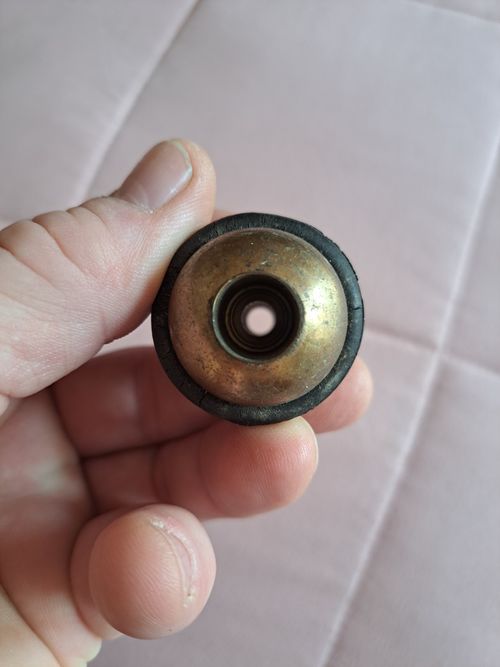 Vintage Brass Heavy Solid Pull Knobs Light Switch / Curtain Pull — image 5