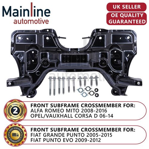 Front Subframe Crossmember Subframe for Vauxhall Corsa D WITH FULL FITTING KIT — image 1