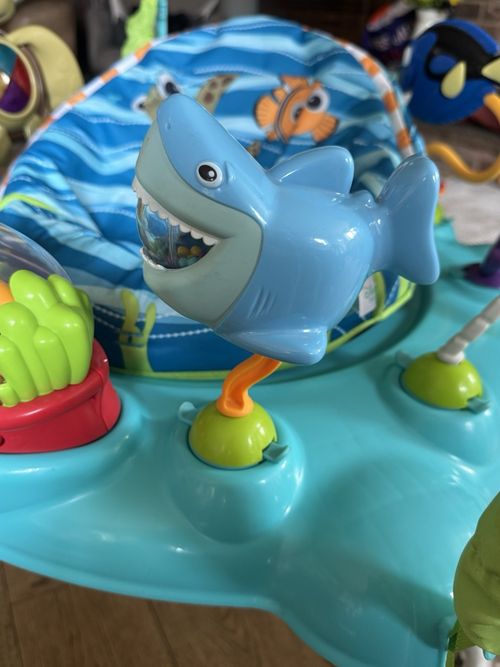 Bright Starts Disney Baby Finding Nemo Activity Jumper Centre Blue Green White — image 2