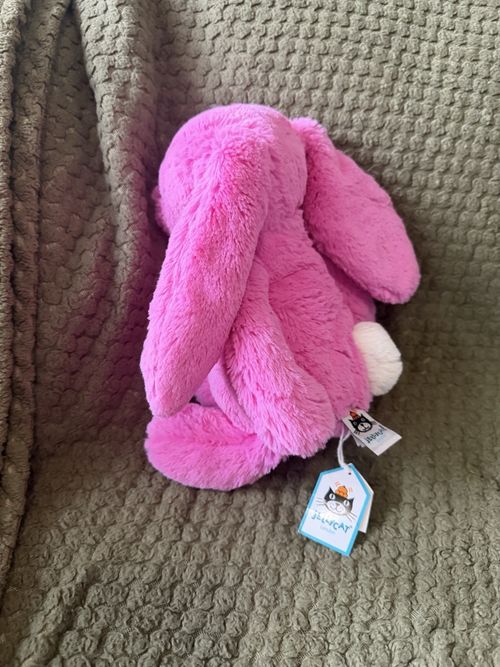 Jellycat Medium Bashful Hot Pink Bunny — image 2