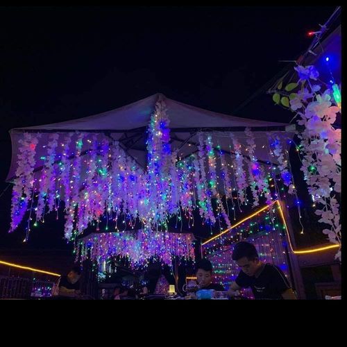 Christmas Lights 240 LED Icicle Waterfall Snow Chaser Outdoor Xmas Home Decor — image 8