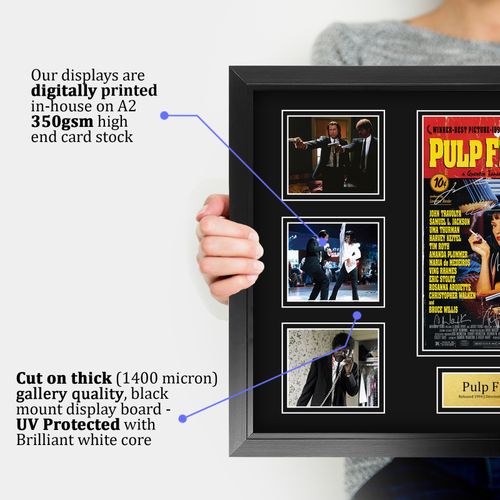Pulp Fiction Signed Large A2 Framed Printed Autograph Memorabilia Gift — image 3