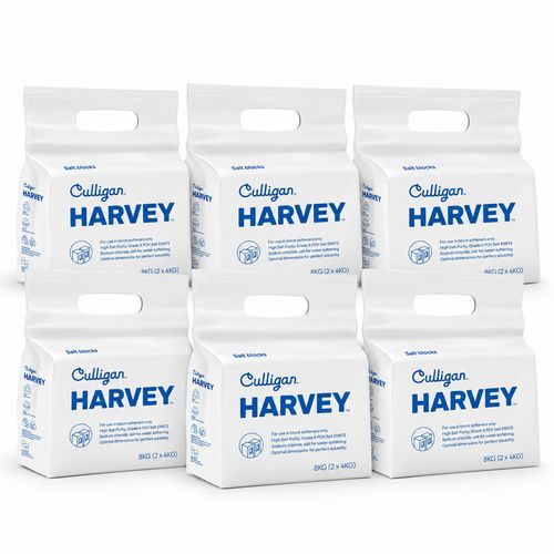 6 Bags Harvey's A Grade Water Softener Salt Block (12 Blocks - Each Block 4kgs) — image 1